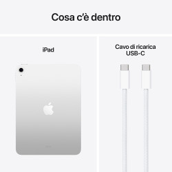 Apple iPad 11" 128GB Wi-Fi Argento Italia 2025