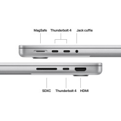 Apple MacBook Pro 2026 14" M5 PRO 15C/16G 24GB Ram 1TB Argento MGDN4T/A